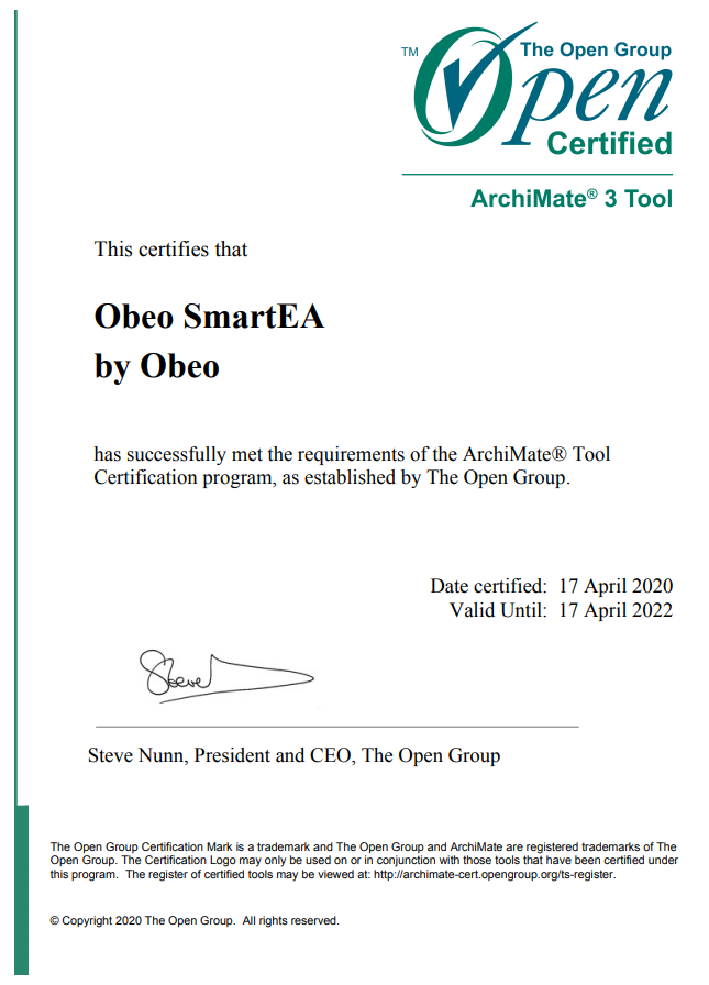 Certification ArchiMate 3.1